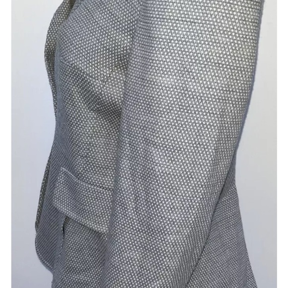 Akris Punto fitted wool gray one button blazer Jacket size 8 - Picture 3 of 5